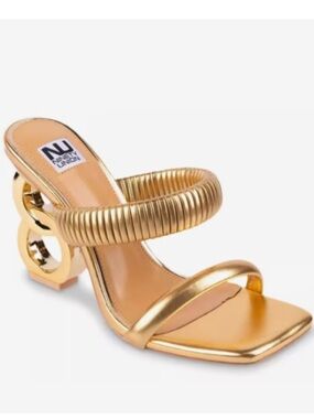 🤍New Ninety Union Raddle metallic heel🤍